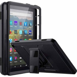 SaharaCase - Defense Protection Case for Amazon Fire HD 8 and Fire HD 8 Plus (12th Gen, 2022 release) - Black