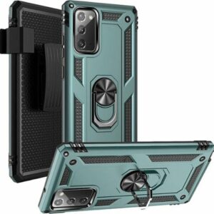 SaharaCase - Military Kickstand Series Carrying Case for Samsung Galaxy Note20 - Green