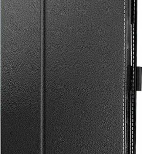 SaharaCase - Folio Case for Amazon Kindle Fire HD 8 and Fire HD 8 Plus (2020 and 12th Gen 2022) - Black