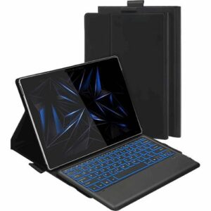 SaharaCase - Keyboard Folio Case for Microsoft Surface Pro X - Black