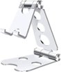 SaharaCase - Foldable Stand for Most Cell Phones and Tablets up to 10" - Silver