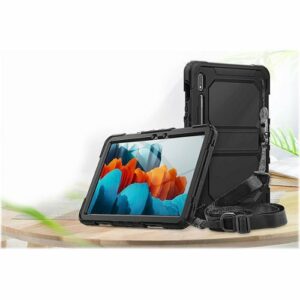 SaharaCase - Defense Protection Case for Samsung Galaxy Tab S7 and Tab S8 - Black