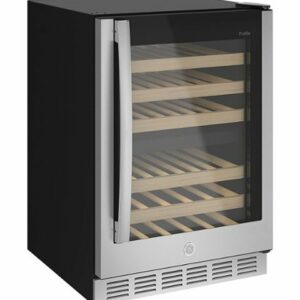 GE Profile - 44-Bottle Dual Zone Wine Center - Stainless Steel