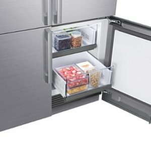 Dacor - 23.5 Cu Ft 4-Door Flex French Door Built In Refrigerator with FreshZone Drawer and Precise Cooling - Custom Panel Ready