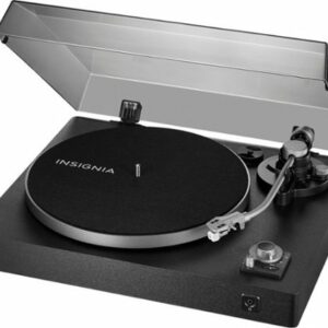 Insignia™ - Bluetooth Stereo Turntable - Black