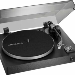 Insignia™ - Bluetooth Stereo Turntable - Black