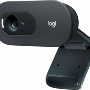 Logitech - C505 720 Webcam with Long-Range Mic - Black