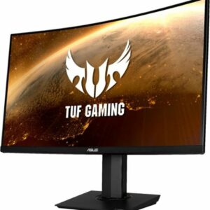 ASUS - Geek Squad Certified Refurbished TUF Gaming 32" LED Curved FreeSync Monitor with HDR - Black