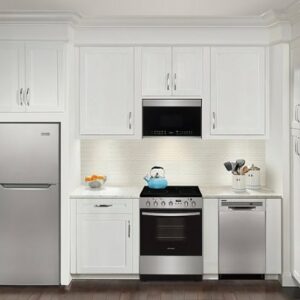 Frigidaire - 1.9 Cu. Ft. Freestanding Electric Smoothtop Range - Stainless Steel