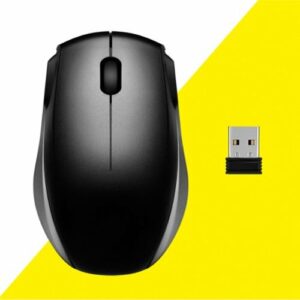 Best Buy essentials™ - Wireless Optical Standard Ambidextrous Mouse with USB Receiver - Black