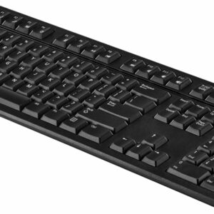 Best Buy essentials™ - Full-size Wired Membrane USB Keyboard - Black