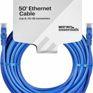 Best Buy essentials™ - 50' Cat-6 Ethernet Cable - Blue