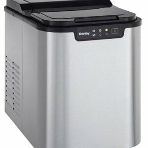 Danby - 2 lb Countertop Ice Maker - Stainless Steel