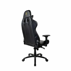 Arozzi - Verona Signature Premium PU Leather Ergonomic Gaming Chair - Black - Gold Accents