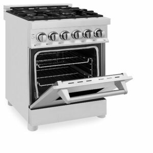 ZLINE - Professional 2.8 Cu. Ft. Dual Fuel Range - Stainless Steel