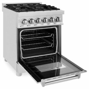 ZLINE - Professional 2.8 Cu. Ft. Dual Fuel Range - Stainless Steel