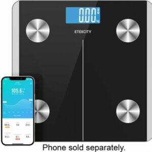 Etekcity - Smart Fitness Scale with Resistance Bands - Black