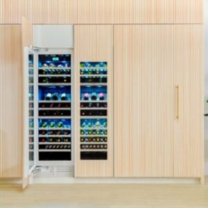 Thermador - Freedom Collection 70-Bottle Built-In Dual Zone Wine Cooler - Custom Panel Ready