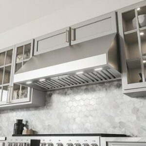 Zephyr - Tempest II 54 in. 650 CFM Wall Mount Range Hood with LED Light - Stainless Steel