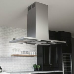 Zephyr - Modena 42 in. 600 CFM Island Mount Range Hood with LED Light - Stainless Steel