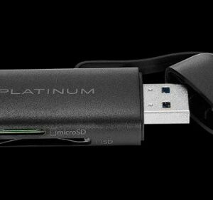 Platinum™ - UHS-I USB 3.2 Gen 1 Memory Card Reader - Black