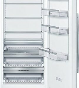 Bosch - Benchmark Series 16.8 Cu. Ft. Column Counter-Depth Smart Refrigerator - Custom Panel Ready