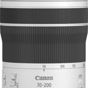 Canon - RF70-200mm F4 L IS USM Telephoto Zoom Lens for EOS R-Series Cameras - White