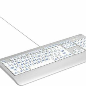 AZIO - KB540 Antimicrobial Wired Membrane Keyboard for Mac - Silver