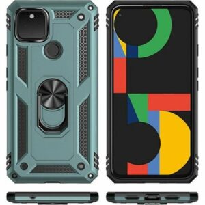 SaharaCase - Military Kickstand Series Carrying Case for Google Pixel 5 - Green