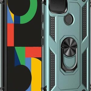 SaharaCase - Military Kickstand Series Carrying Case for Google Pixel 5 - Green