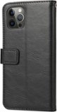 SaharaCase - Folio Wallet Case for Apple iPhone 12 Pro Max - Black