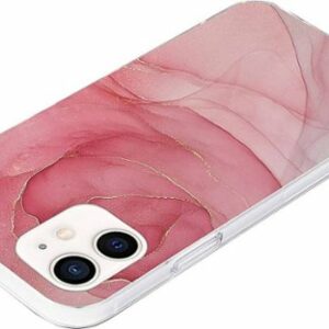 SaharaCase - Marble Series Carrying Case for Apple iPhone 12 and 12 Pro - Red