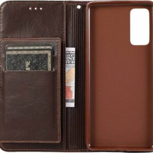 SaharaCase - Folio Wallet Case for Samsung Galaxy S20 FE - Brown