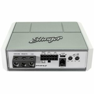 Stinger - Complete Plug-and-Play 350W Audio System for Select 1998-2013 Harley-Davidson Touring Motorcycles - Black/Silver