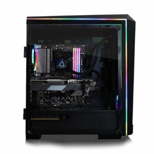 CLX - SET Gaming Desktop - AMD Ryzen 9 5900X - 64GB Memory - NVIDIA GeForce RTX 3080 - 1TB NVMe SSD + 6TB HDD - Black