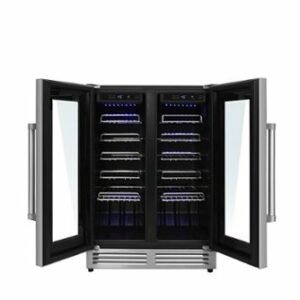 Thor Kitchen - 42 Bottle Dual Zone Built-in Wine Cooler - Stainless Steel