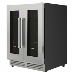 Thor Kitchen - 42 Bottle Dual Zone Built-in Wine Cooler - Stainless Steel