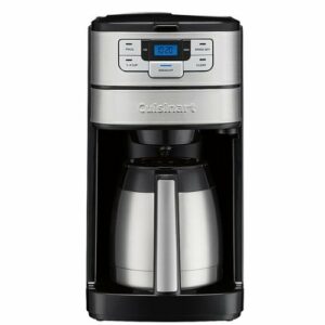 Cuisinart - Automatic Grind & Brew 10-Cup Thermal Coffeemaker - Black/Stainless Steel