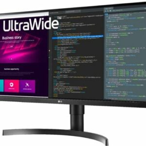 LG - Geek Squad Certified Refurbished 34" IPS LED UltraWide WQHD FreeSync Monitor with HDR - Black