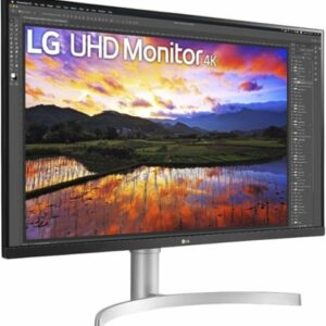 LG - Geek Squad Certified Refurbished UltraFine 32" IPS LED 4K UHD FreeSync Monitor with HDR - Black