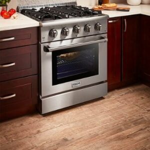 Thor Kitchen - Professional 4.2 Cu. Ft. Freestanding Dual Fuel Liquid Propane Range - Stainless Steel