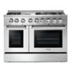 Thor Kitchen - Professional 4.6 Cu. Ft. and 2.2 Cu. Ft. Dual Fuel Range - Stainless Steel