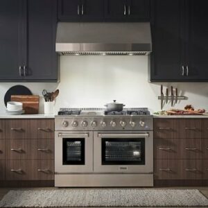 Thor Kitchen - Professional 4.6 Cu. Ft. and 2.2 Cu. Ft. Dual Fuel Range - Stainless Steel