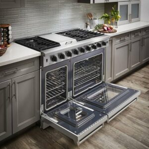 Thor Kitchen - 6.8 cu ft Freestanding Double Oven Convection Gas Range - Stainless Steel