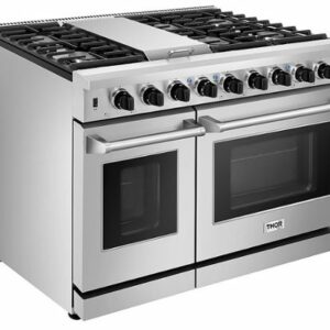 Thor Kitchen - 6.8 cu ft Freestanding Double Oven Convection Gas Range - Stainless Steel