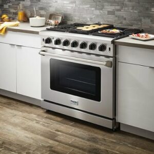 Thor Kitchen - 6.0 Cu.Ft Freestanding Gas Convection Range with Storage Drawer- Liquid Propane - Stainless Steel