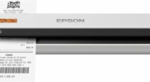 Epson - RapidReceipt RR-60 Mobile Receipt and Color Document Scanner - White