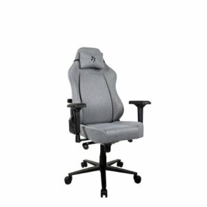 Arozzi - Primo Premium Woven Fabric Gaming Chair - Light Grey with Dark Grey Accents