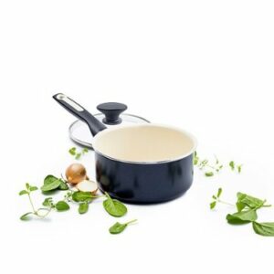 GreenPan - Rio Ceramic Nonstick Covered 2Qt Saucepan - Black