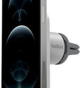 Belkin - MagSafe Vent Mount Pro - Car Phone Holder for iPhone 15, 14, 13 Pro, Pro Max, & Mini - Magnetic Phone Mount for Car - Gray